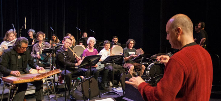 Arab Music Ensemble rehearsal